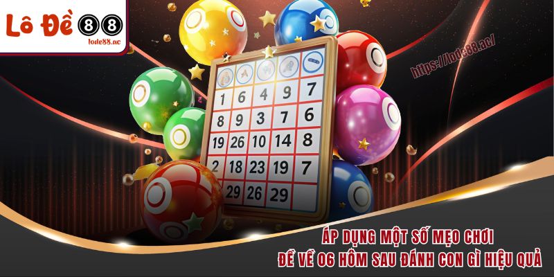 Đề Về 06 Hôm Sau Đánh Con Gì? Bật Mí Con Số Dễ Trúng! 5 Áp dụng một số mẹo chơi đề về 06 hôm sau đánh con gì hiệu quả